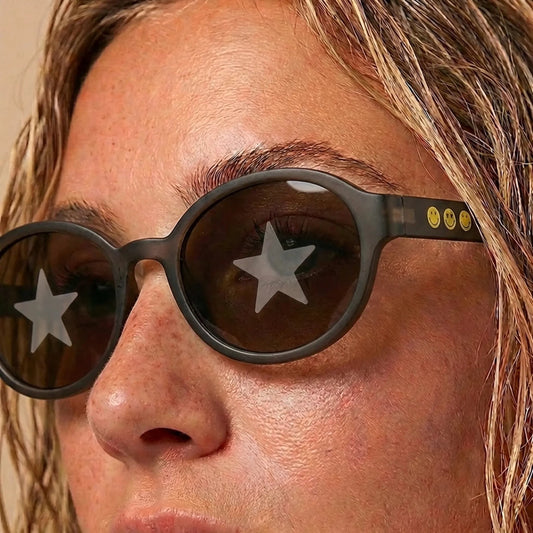 Oval Series - Obsidian Black | Cyber Y2K Style - SmileyWorld