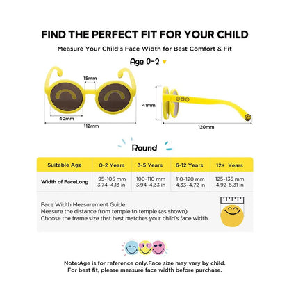 Round Series - Sunlight Yellow | Baby to Junior (0 - 12Y) - SmileyWorld
