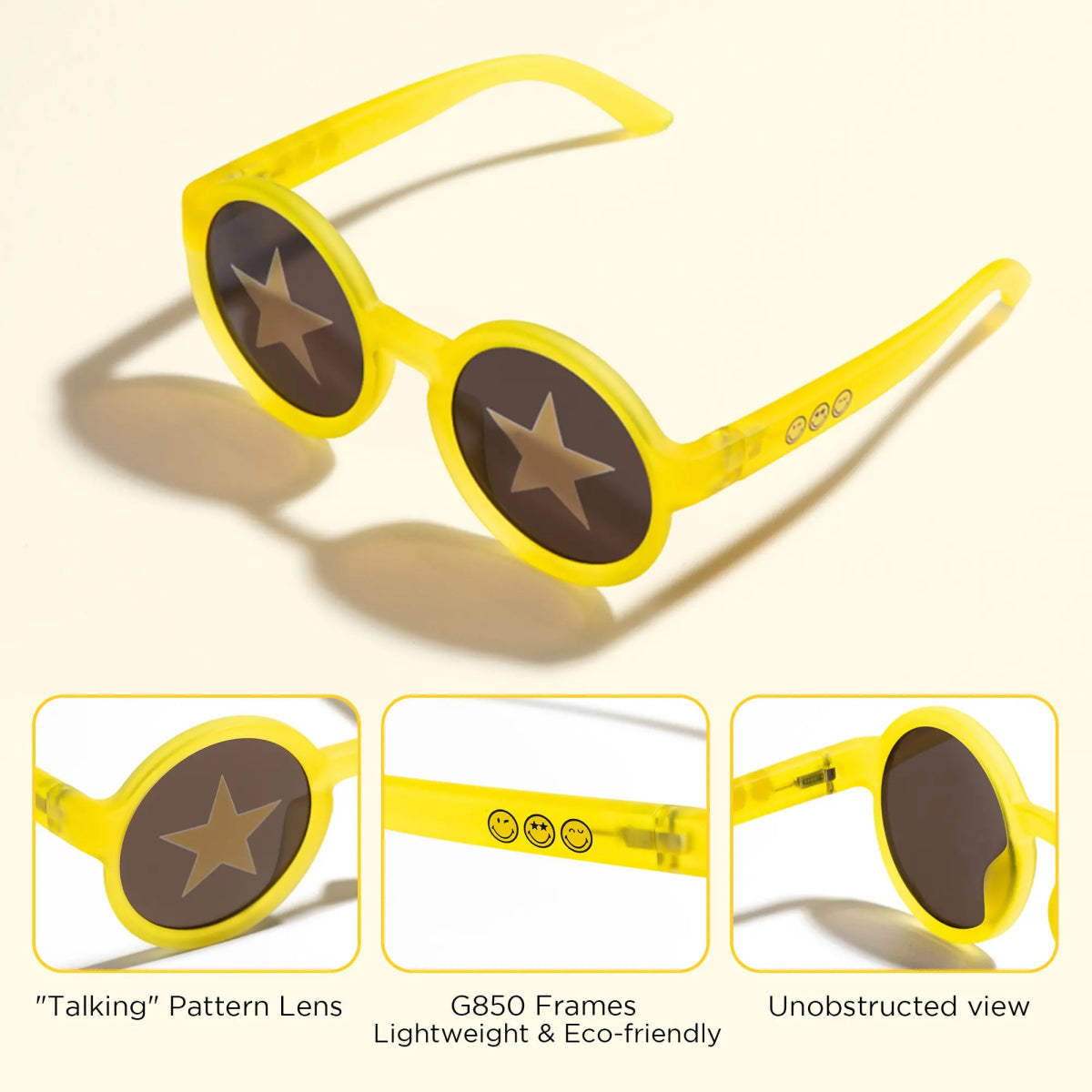 Round Series - Sunlight Yellow | Baby to Junior (0 - 12Y) - SmileyWorld