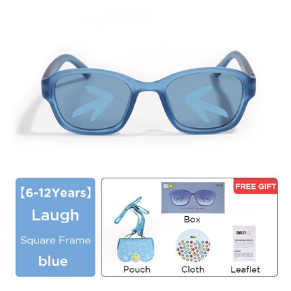 SmileyWorld Kid Sunglasses Square Sea Blue - SmileyWorld