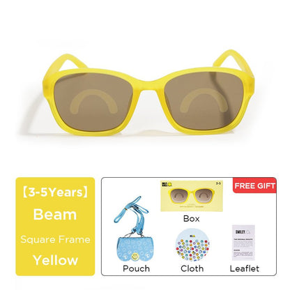 SmileyWorld Kid Sunglasses Square Sunlight Yellow - SmileyWorld