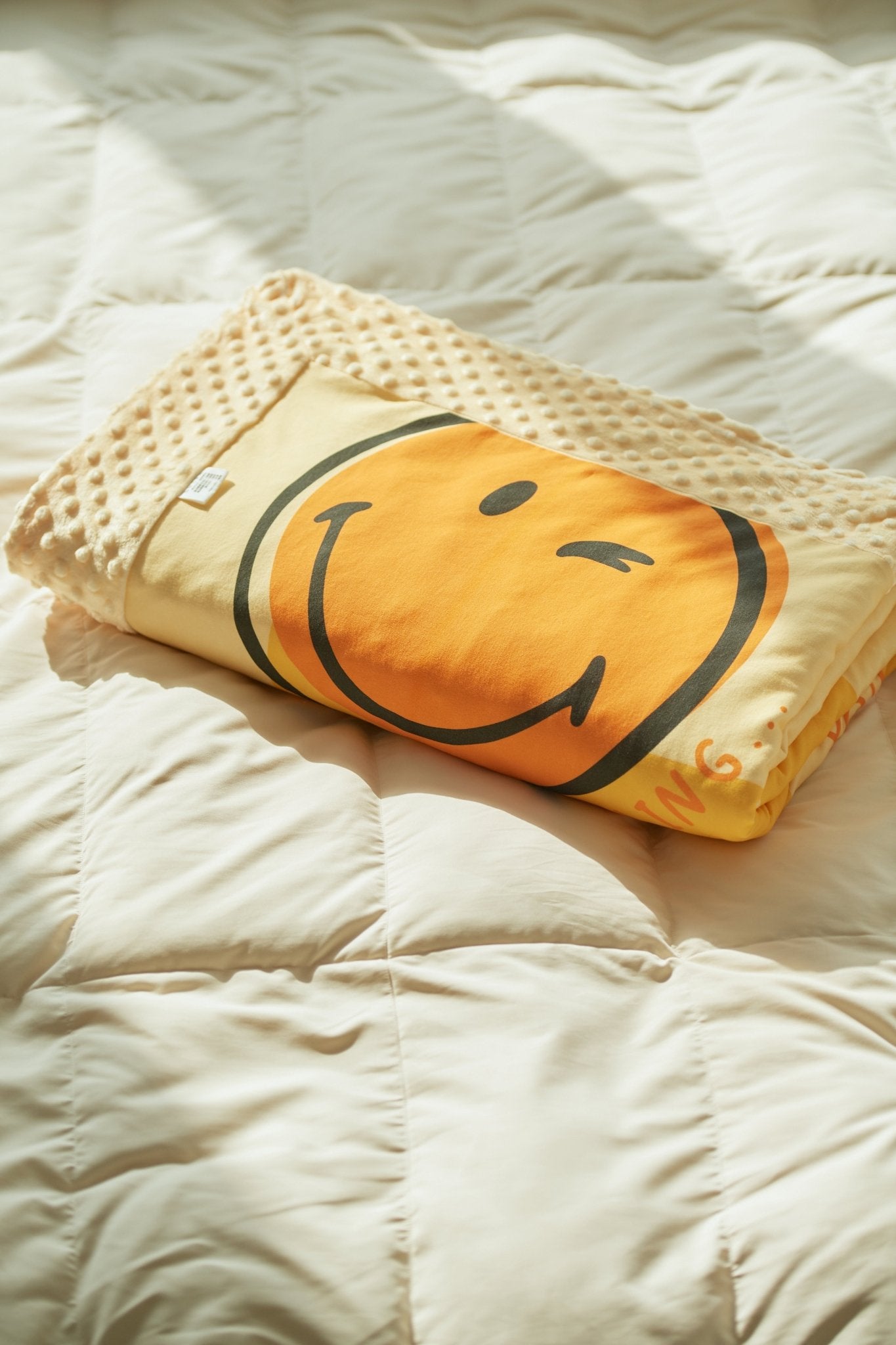 SmileyWorld Kids 3D Raised Dot Velvet Blanket - SmileyWorld