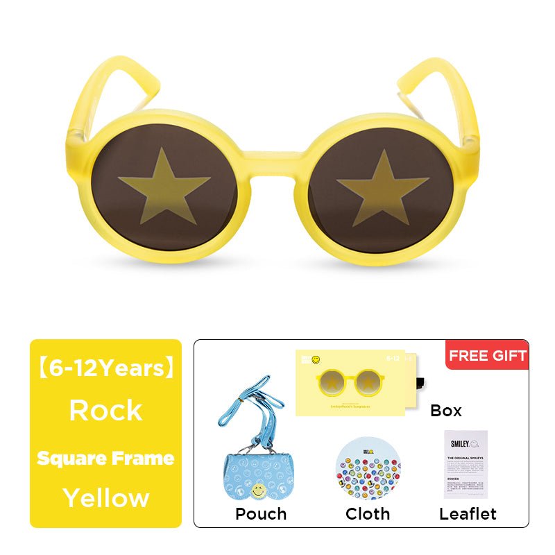 SmileyWorld Kids & Baby Sunglasses Round Sunlight Yellow - SmileyWorld