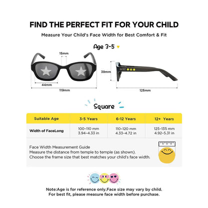 Square Series - Obsidian Black | Family Matching (Kids & Adults) - SmileyWorld