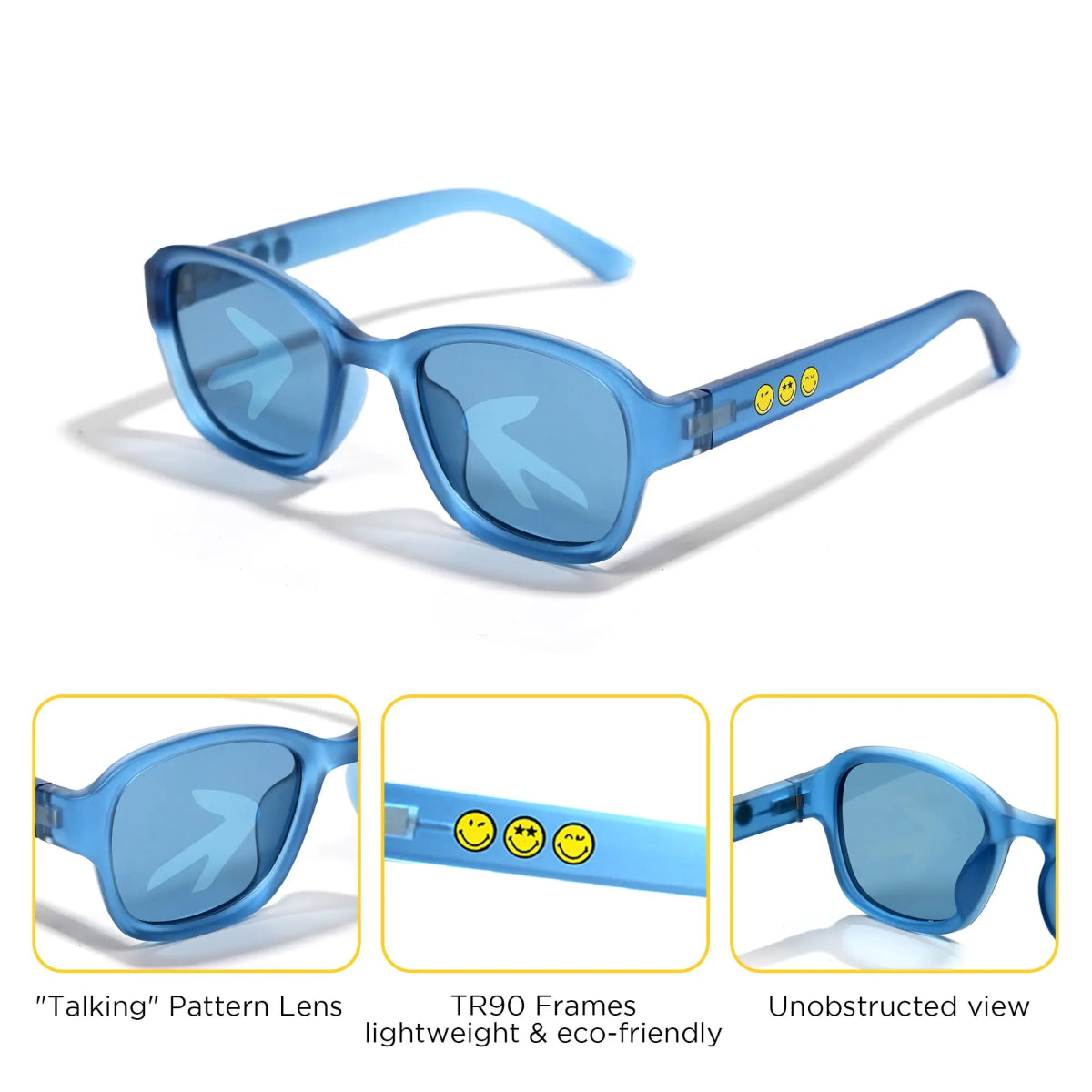 Square Series - Sea Blue | Junior Edition (3 - 12Y) - SmileyWorld