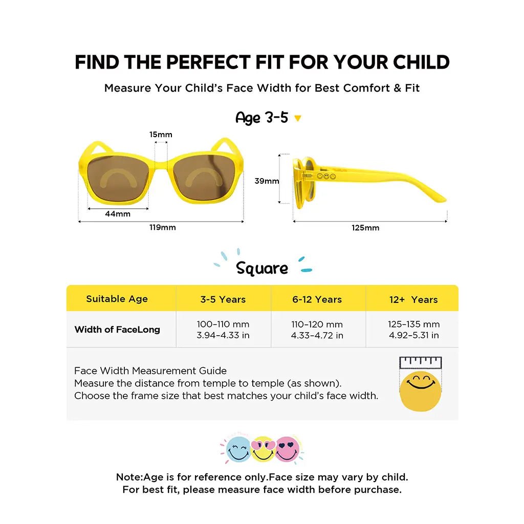 Square Series - Sunlight Yellow | Family Matching (Kids & Adults) - SmileyWorld